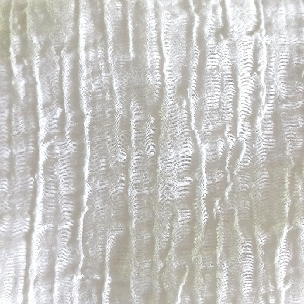 Difera White Linen Blend Crinkle Gauze Tunic Top Handkerchief Hem Germany OS‎ - Picture 10 of 11